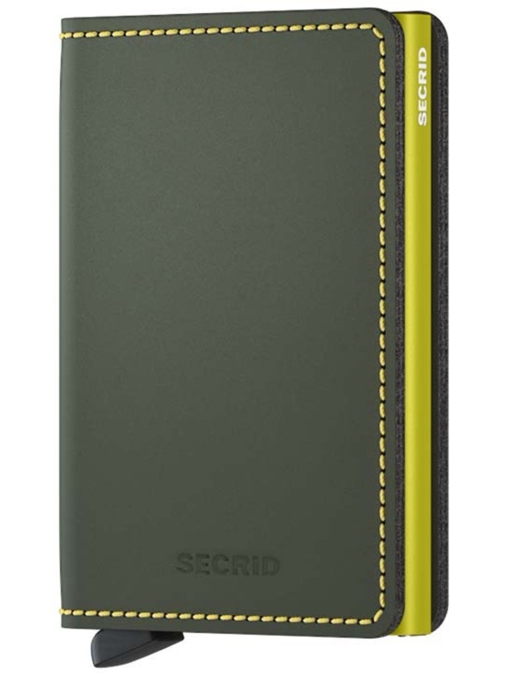 Secrid Secure Slim Wallet - Olive Green/Yellow